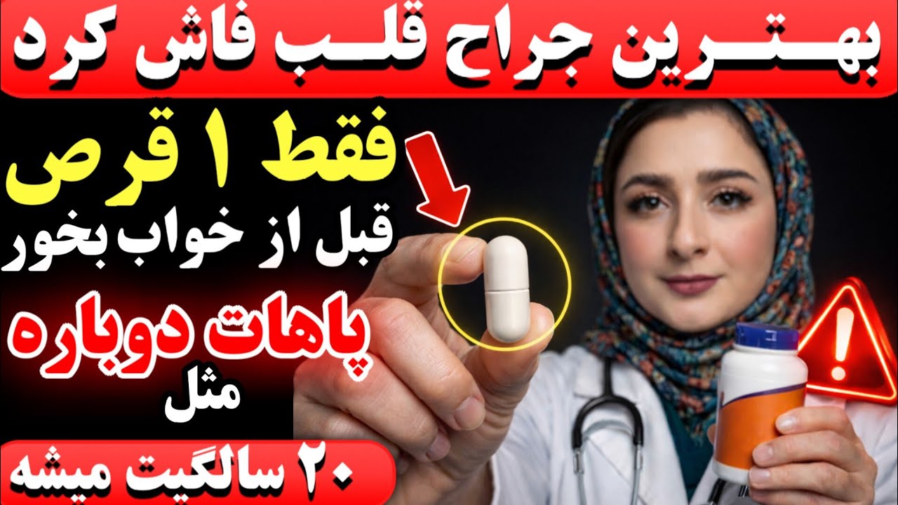 قویترین ویتامین برای افزایش جریان خون پا تا ۱۰۰۰,۰۰۰ برابر_ همین امشب بخور ،درد پا میره،لخته حل میشه