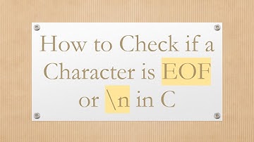 How to Check if a Character is EOF or \n in C