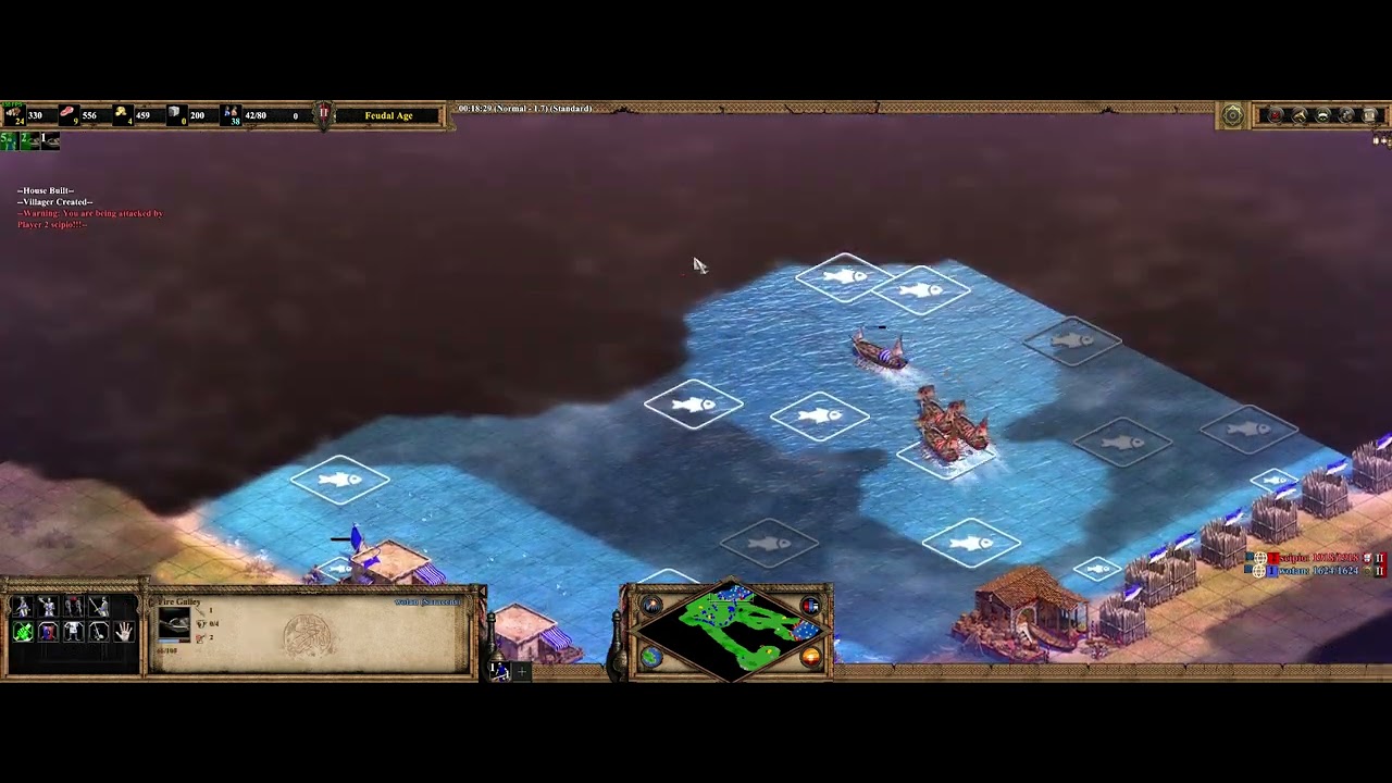 Age Of Empires 2 DE - low elo game play - Saracens vs Portuguese. 4 lakes.