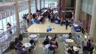 Ohio State students Light It Up Blue for World Autism Awareness Day