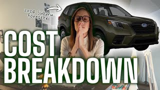 Subaru Forester 2024 | Cost Breakdown | Affordability Analysis