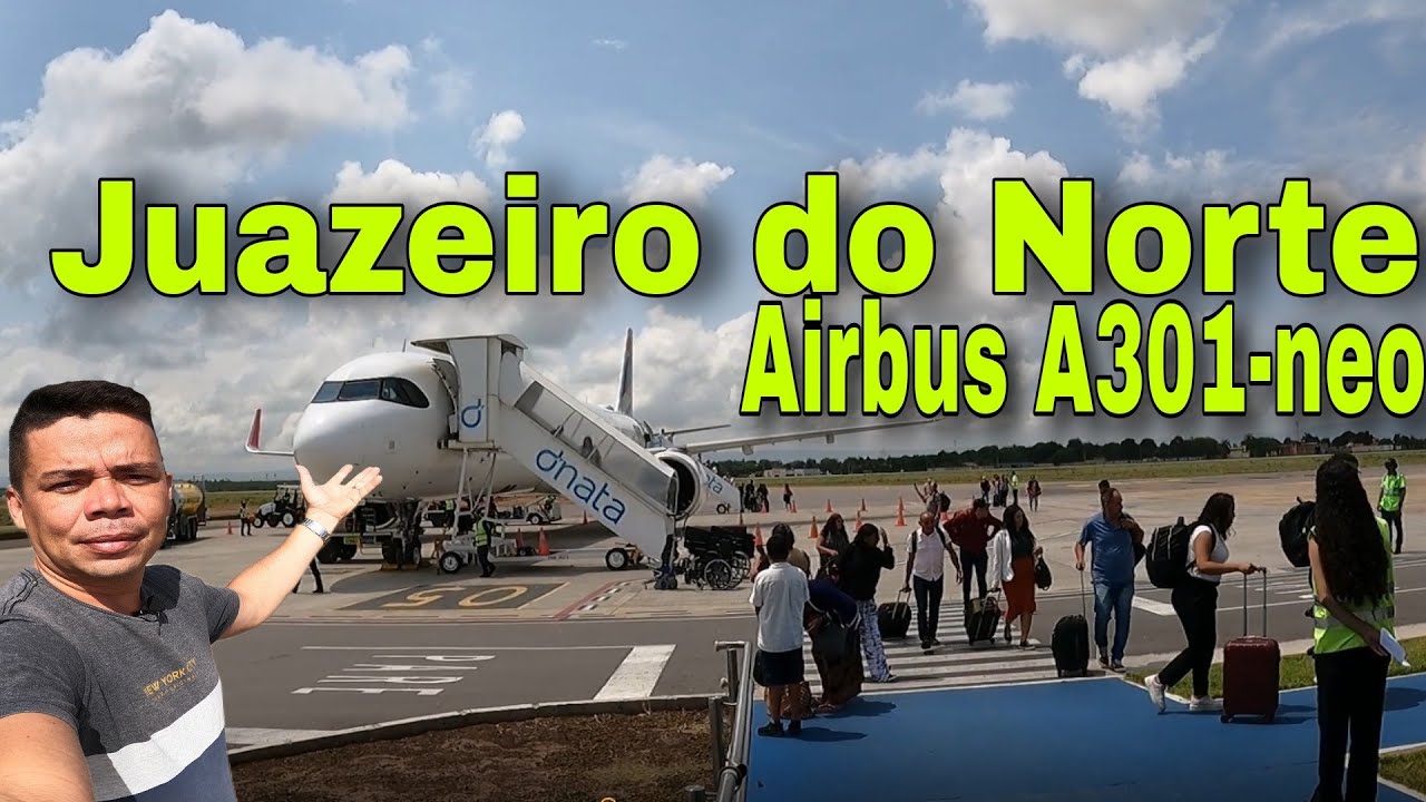 Airbus A321neo pousando em Juazeiro do norte