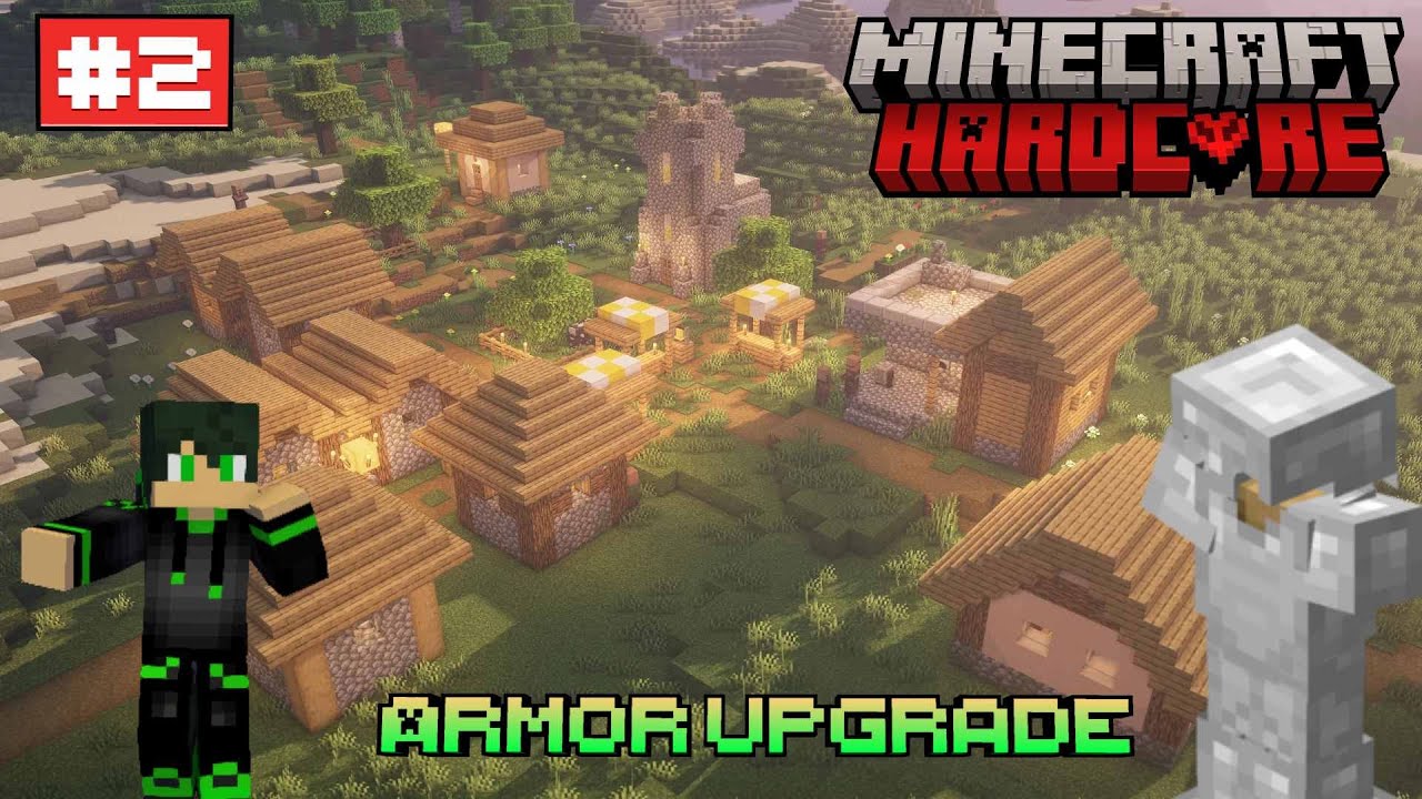 Minecraft Hardcore EP 2 – Village Looting, Mineshaft Adventure & Full ...