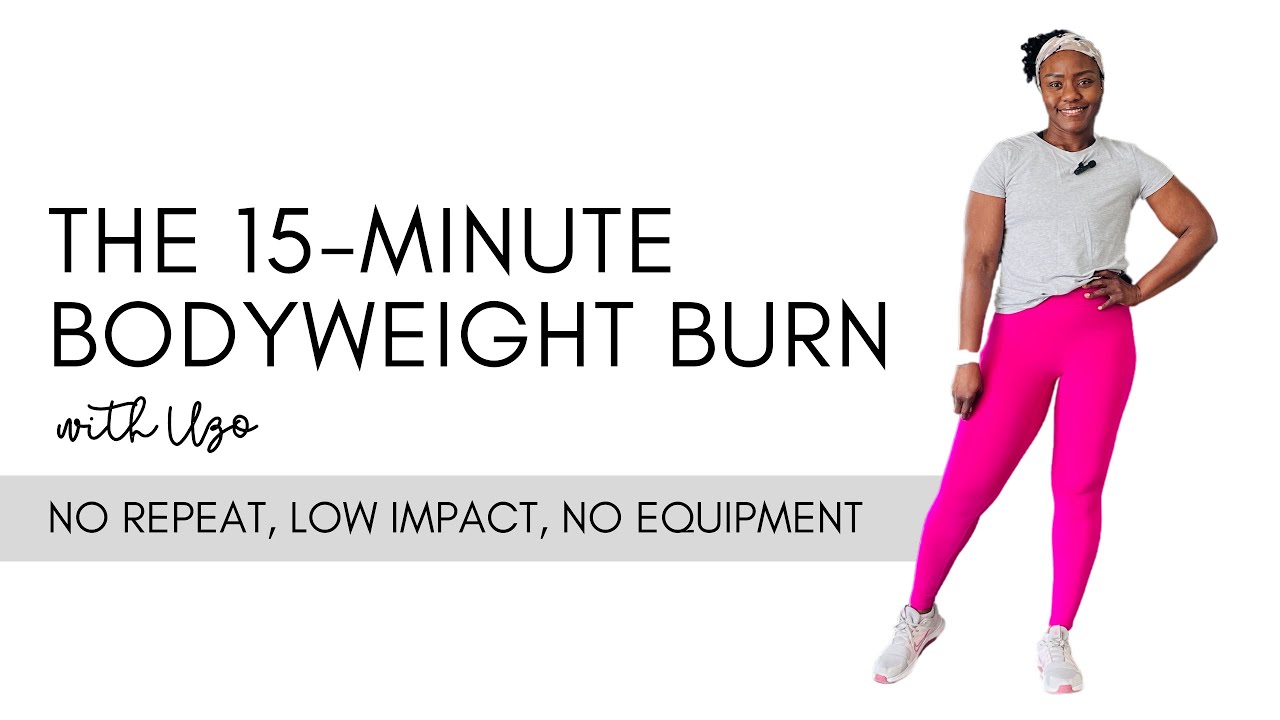 15 MINUTE NO REPEAT LOW IMPACT TOTAL BODY WORKOUT - YouTube