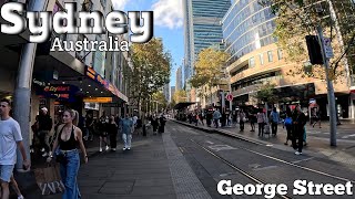 Sydney Australia Walking Tour - George Street [4K HDR]