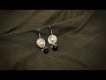 simple diy earrings/making simple and beautiful pearl wrapped earrings/small drop let earrings