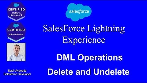 Delete and Undelete DML Statements in Apex