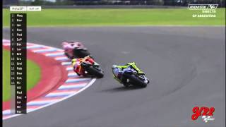 Andrea Iannone Choca Contra Andrea Dovizioso Gp De Argentina 2016