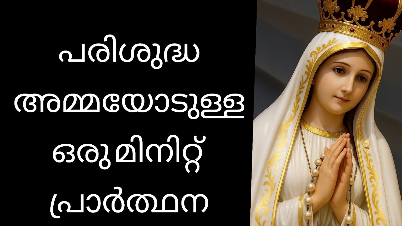 പരിശുദ്ധ അമ്മയോടുള്ള ഒരു മിനിറ്റ് പ്രാർത്ഥന 