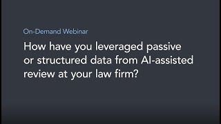 How do you leverage data from AI-assisted review at your law firm Sarah McCormick from Honigman LLP