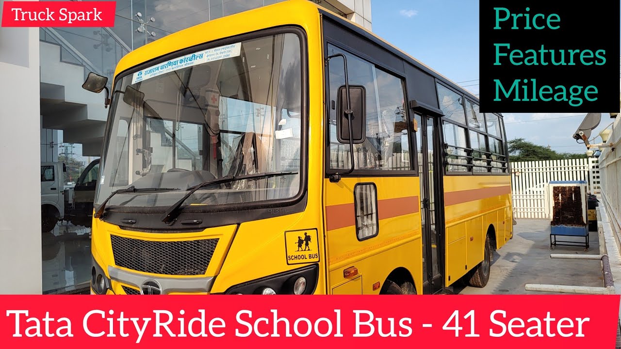 Tata CityRide School Bus - 41 Seater BS6  - Phase-2 , Price Mileage & Features ll 