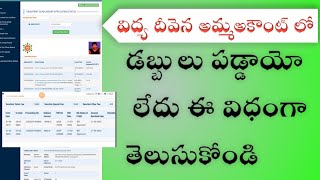 how to jagananna vidya divena amount status check