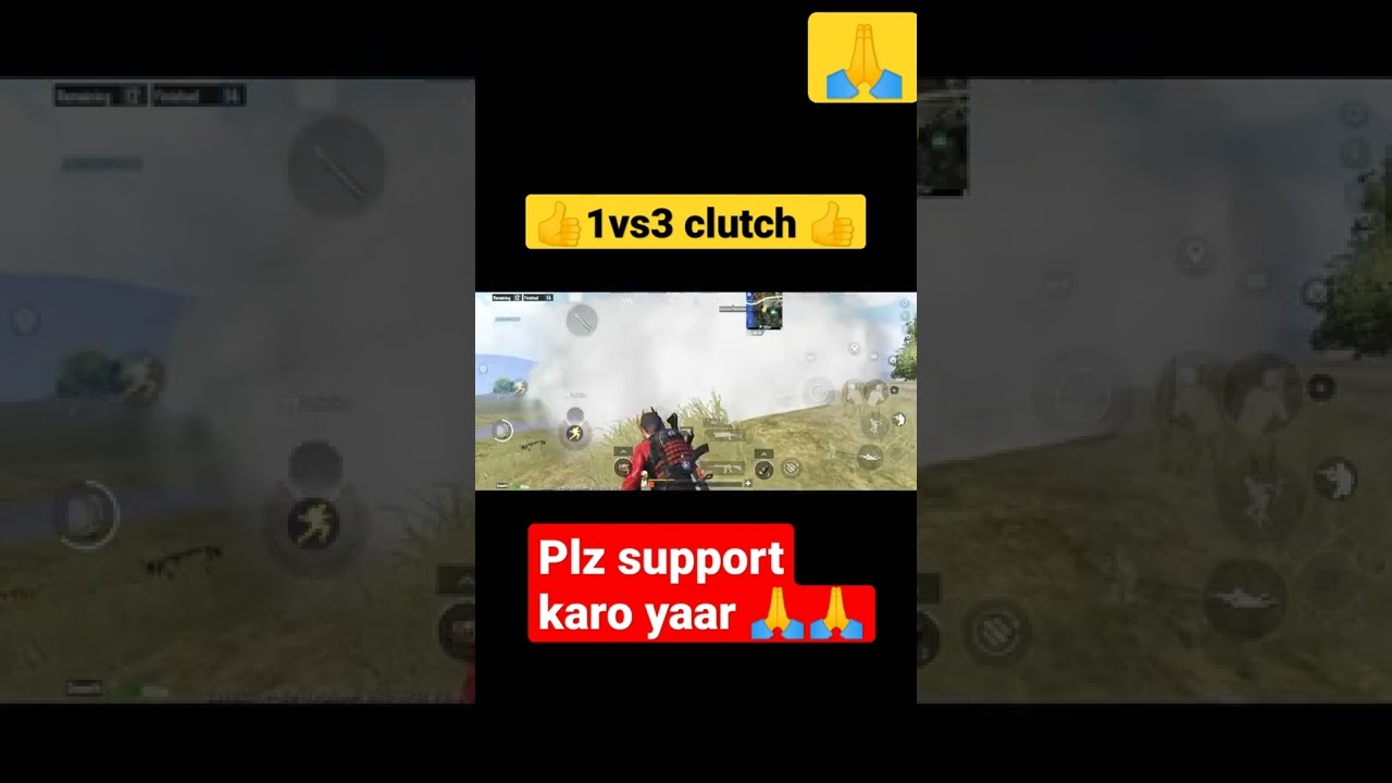 BGMI attitude status , 1vs3 clutch 