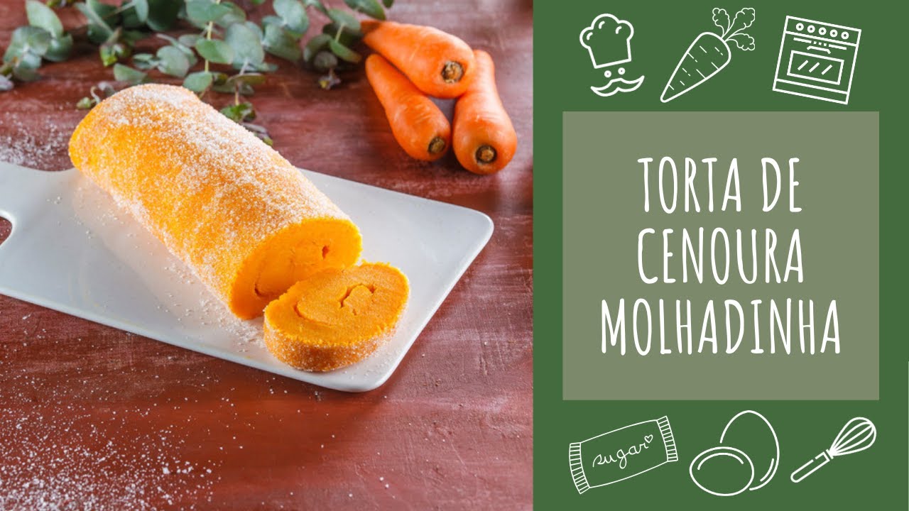 Torta de cenoura molhadinha (receita eco...