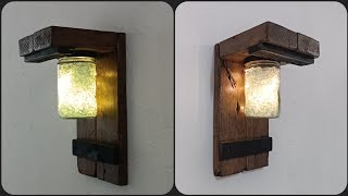 MAKING APPLICATION FROM WOOD AND GLASS PIECES - EASY IDEAS