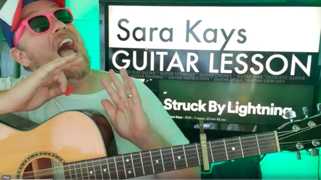 How To Play Struck By Lightning Guitar Sara Kays Cavetown guitar