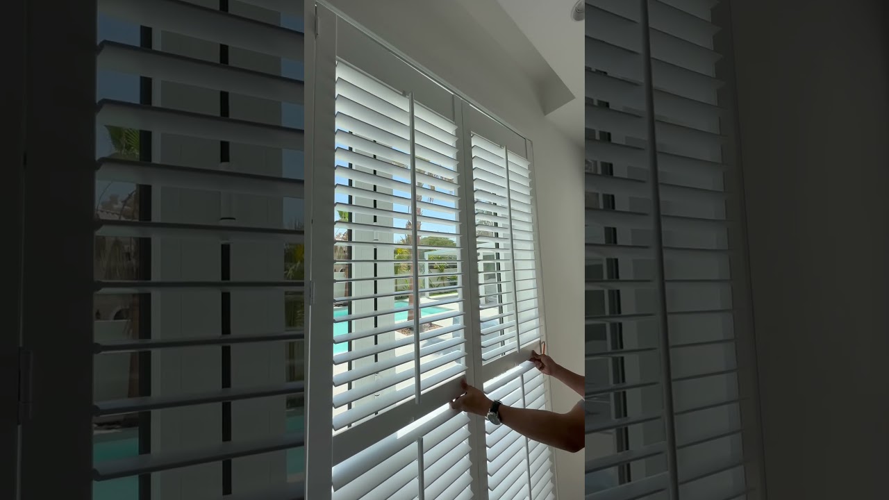 Plantation shutters for home interior 