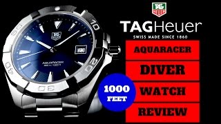 TAG HEUER AQUARACER DIVER MEN'S WATCH REVIEW MODEL: WAY1112.BA0928