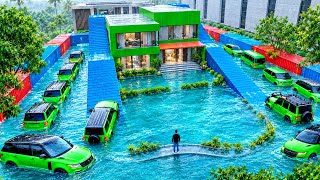 सभी Green Cars को Flood के कारण Roof पर चढ़ानी है 😨 Because All Cars Sinking In Flood #msygaming screenshot 1