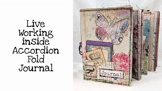 Live Working inside Accordion Fold Journal