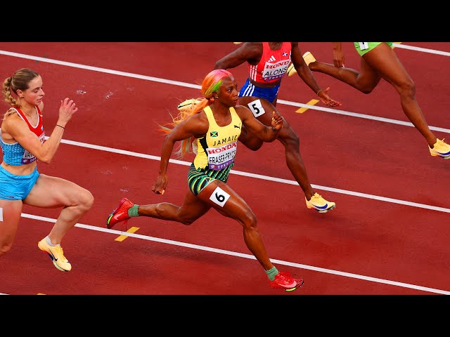 At 38, Shelly-Ann Fraser-Pryce survives 100m heats to punch