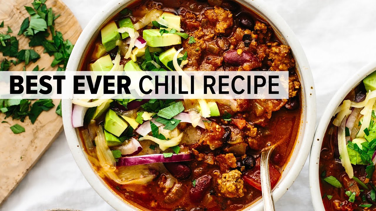 BEST EVER CHILI RECIPE | an easy beef chili bursting with flavor - YouTube