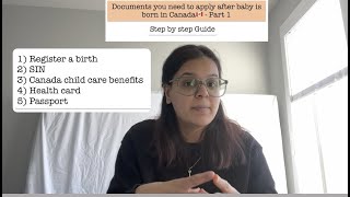 New born baby in Canada | Documents you need to apply after the baby is born in Canada |