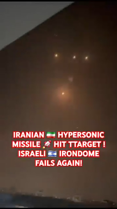 Hypersonic Missile Hit Haifa Port, ISRAELI IRONDOME FAILS!