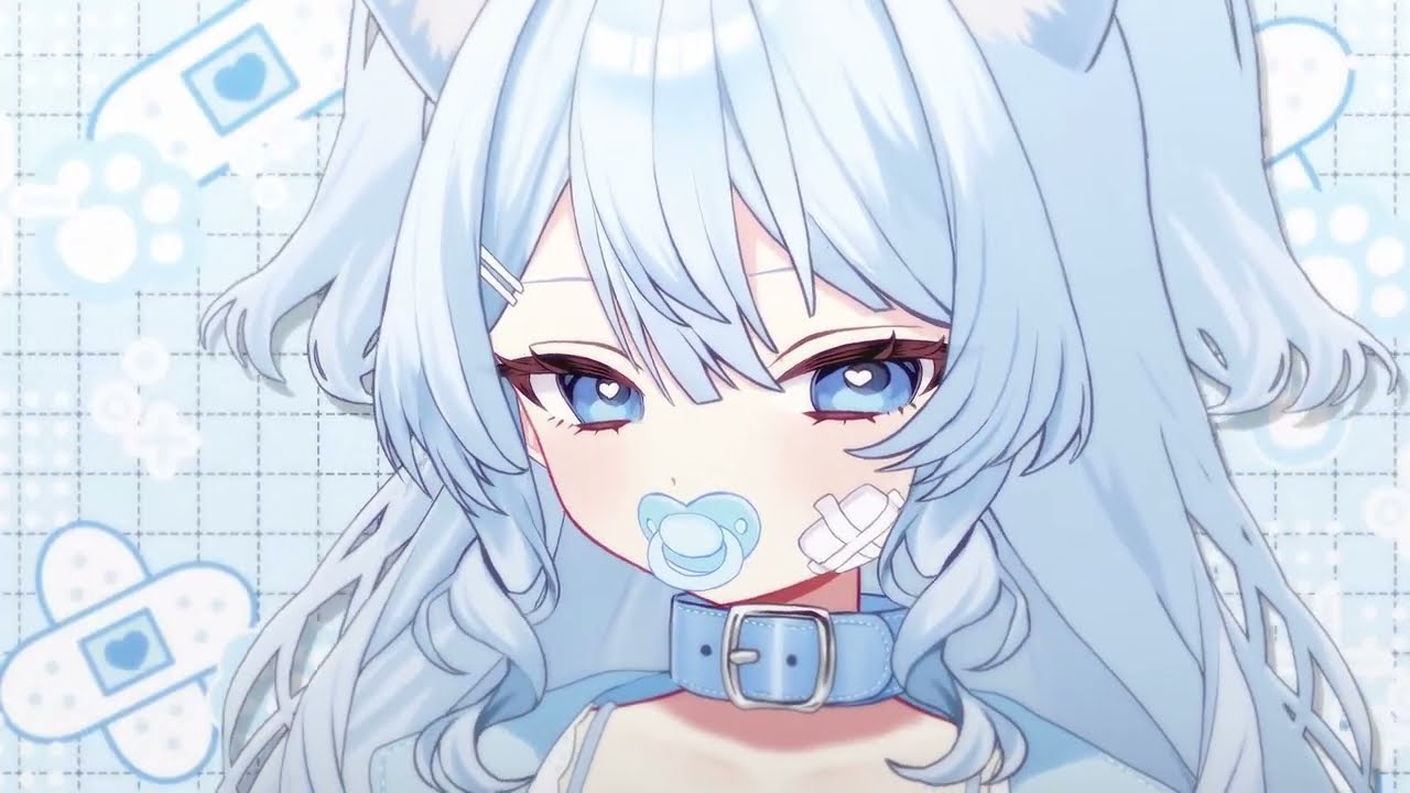 ら*な様 猫の女の子♡アクアマリンちゃん♡.。.:*・゜ 青髪の迷い猫ちゃん 【完売しました！】 - kirarin - nizima by Live2D