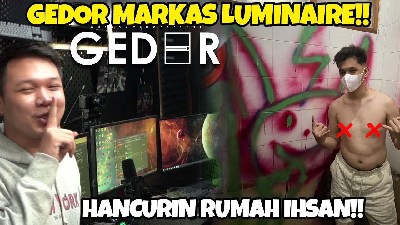 GEDOR MARKAS IHSAN “LUMINAIRE” , Ruangan GAMING Nya KEREN BANGET!!