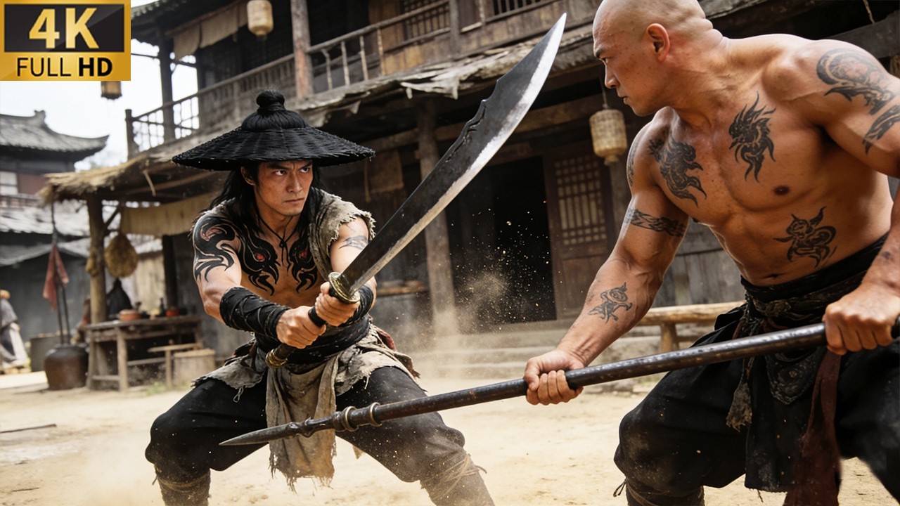 Воин с синим лицом💥Один вид идеального меча💥Сражается с монахом 300 раундов💥