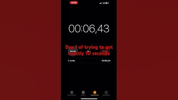 Trying to get exactly 10 seconds! DAY 1  #foryou #timer