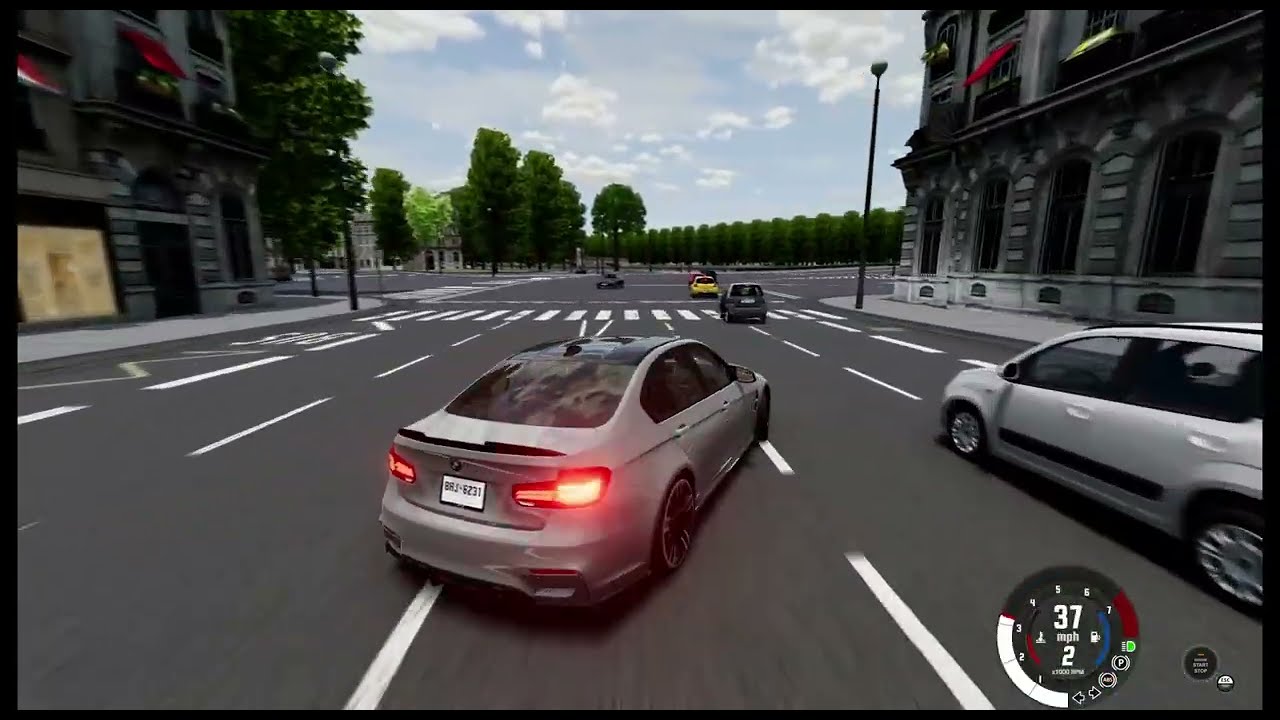 BMW M3 F80 Paris Drift & Cutting Traffic | BeamNG.drive