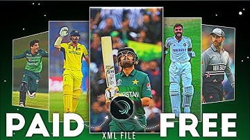 Xml file 🔥 High Quality Xml file for cricket videos | Cricket editors 🤘🦁 Link In description💫 link 🔐