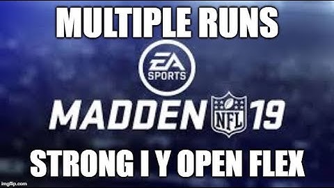 Madden 19 Glitches Cheats and Tips - Multiple Runs - Strong I Y Open Flex