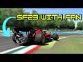 What happens if you put a fan on the Ferrari F1 2023 SF23? 😲🔥