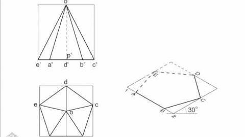 Engineering Drawing - How to Draw Isometric Pentagonal Pyramid.