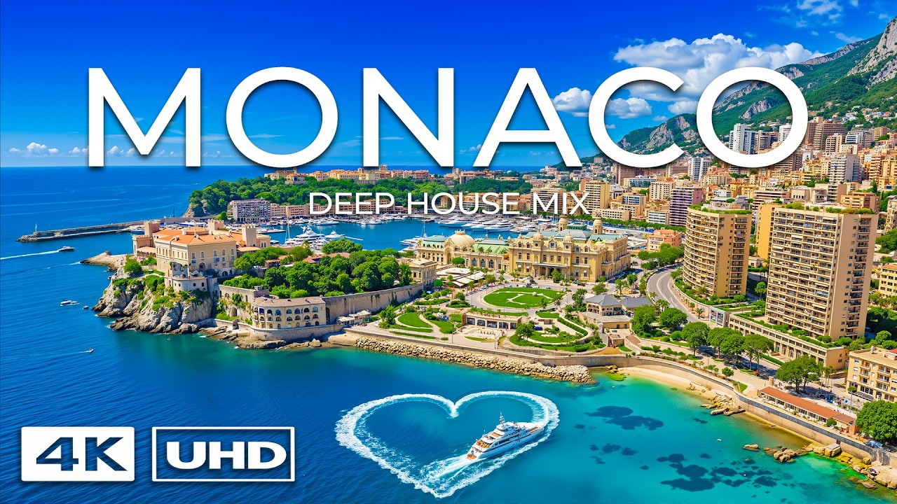 [4K] Monaco Deep House Chill Luxury | Superyachts & Riviera Coast 🌊 ...