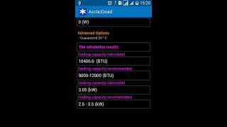 Air Conditioner BTU Calculator screenshot 2
