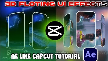 3d floting ui effects like after effects edit in capcut | hologram animation edit tutorial