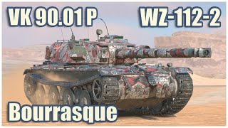 VK 90.01 (P), WZ-112-2 & Bourrasque • WoT Blitz Gameplay