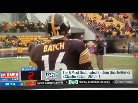 Charlie Batch comes in at #2 on Good Morning Football's top 5 most underrated Backup Qb's