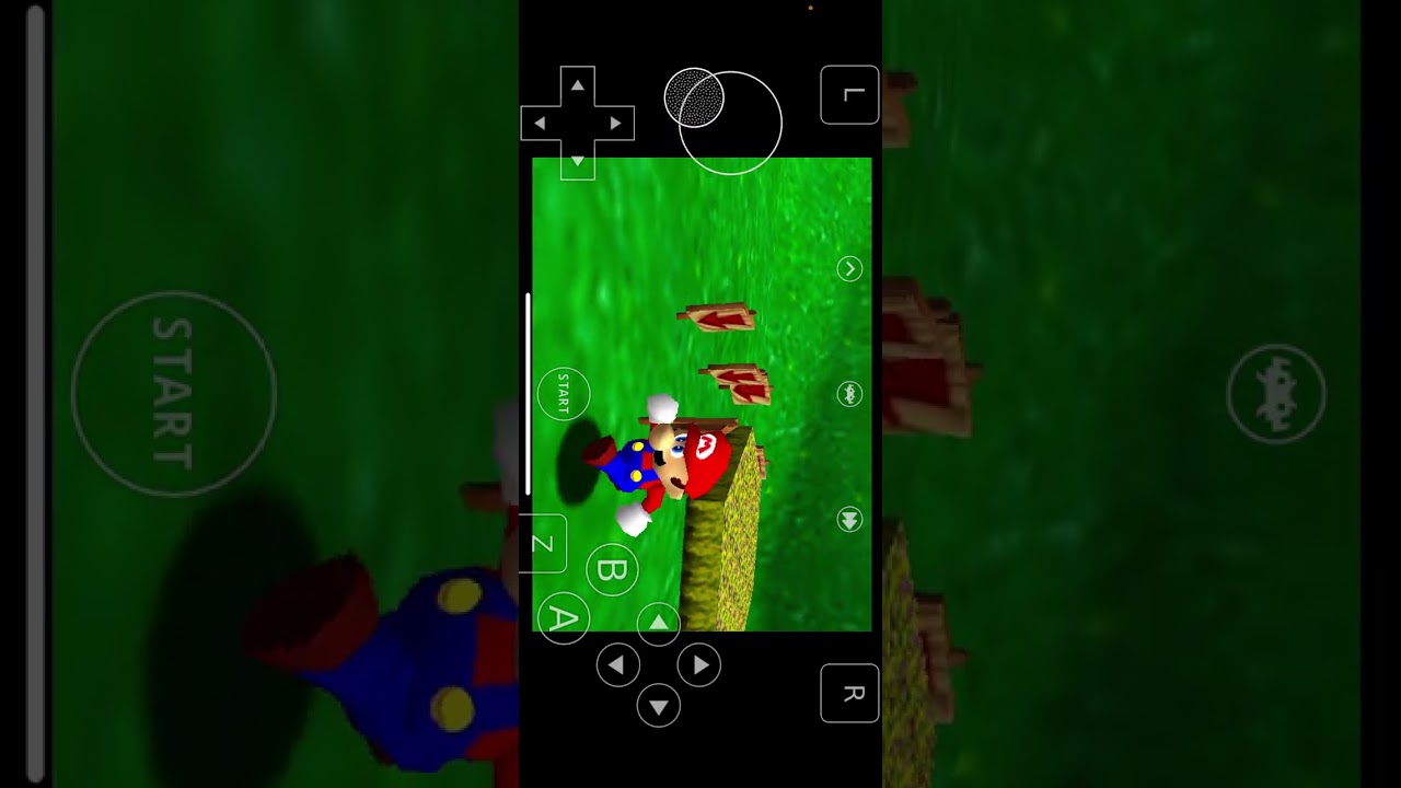 Jogando uma hack rom ordinária de Sonic e sm64.z64