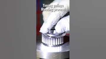 Timing pulleys Riveting process #automation #shorts
