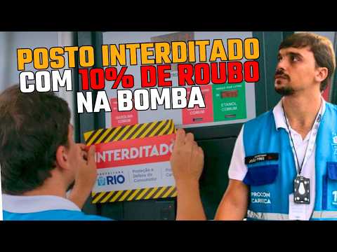 Gas station in Rio de Janeiro with a 10% rip-off rate at the pump! You could only fill your jerry...