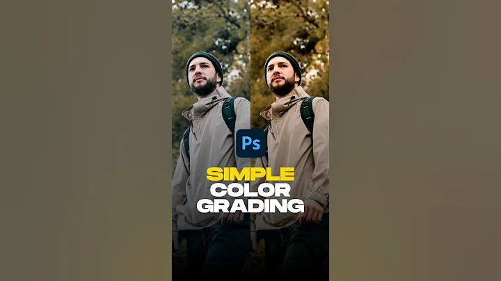SIMPLE! COLOR GRADING PHOTOSHOP 🔥✨️ #shorts