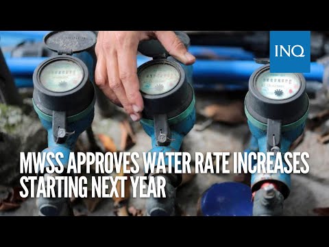 MWSS approves water rate increases starting next year