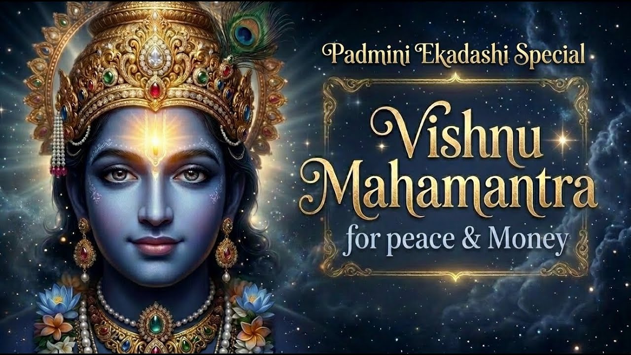 🔴 LIVE: Padmini Ekadashi Special Vishnu Mahamantra 🕉️ | Money, Peace & Protection ✨