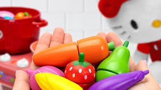 Learn Fruits And Vegetable Names - Kitchen Fun And Education For Kids 