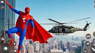 Spider Hero vs Helicopter & Super Cars | Epic City Action Gameplay screenshot 4